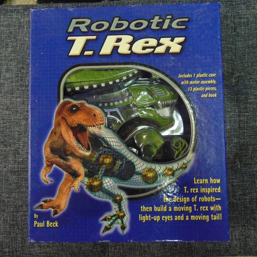 Robotic T Rex Model and Book